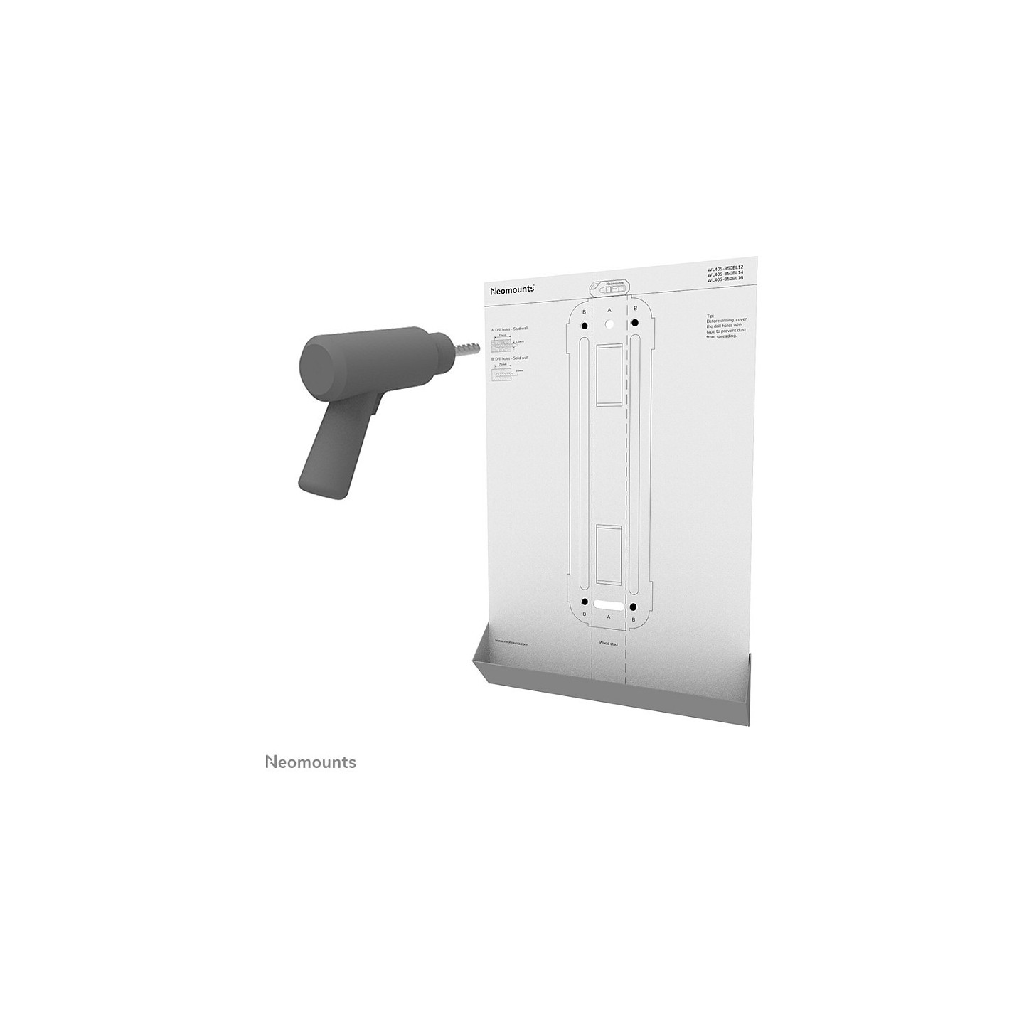 Wandhalterung. voll beweglich. für 40-70' Bildschirme 45KG WL40S-850BL16 Neomounts — Buy in Cyprus with Fast Delivery