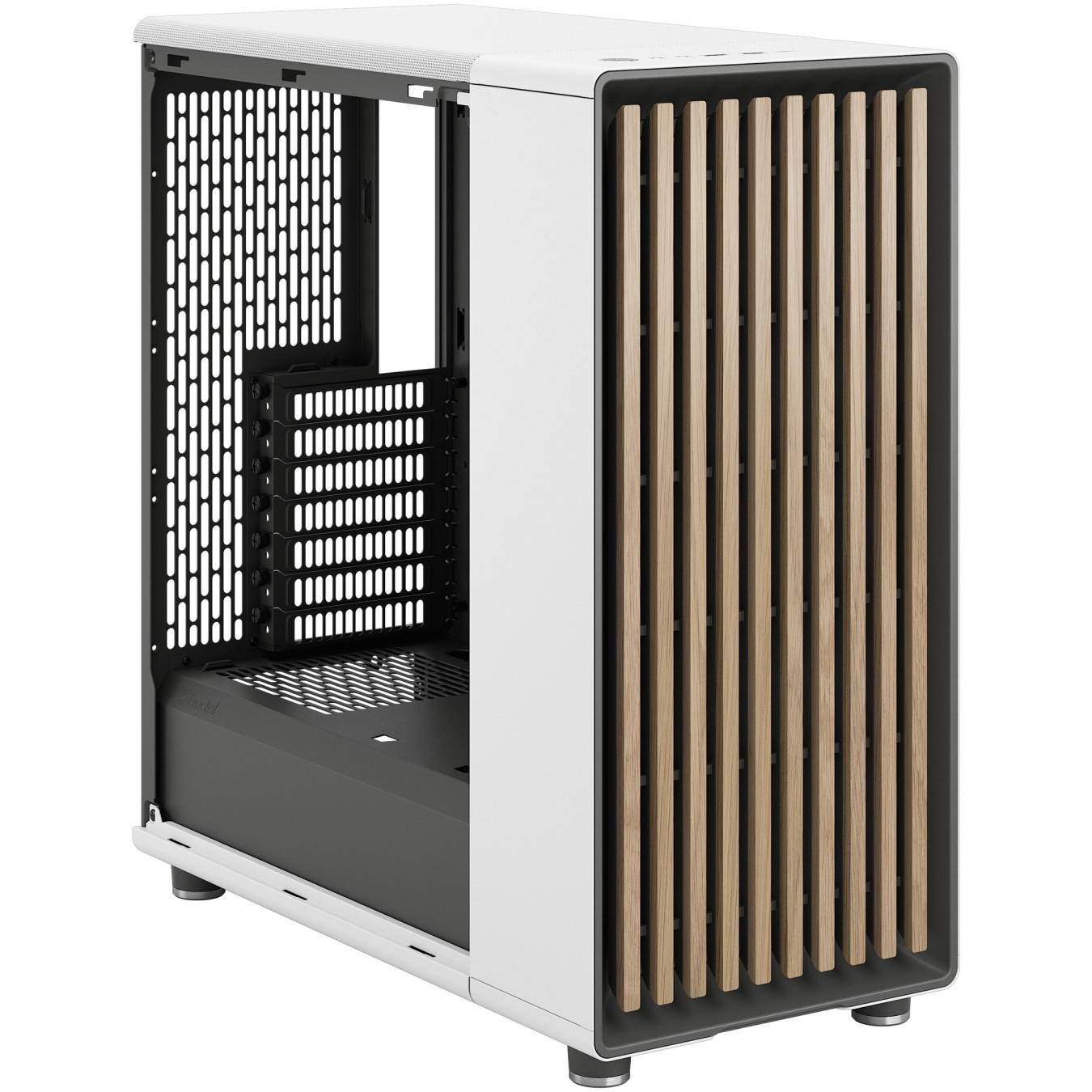Fractal Design North Chalk White Mid-Tower PC Case – Mesh, 355mm GPU | Armenius Store