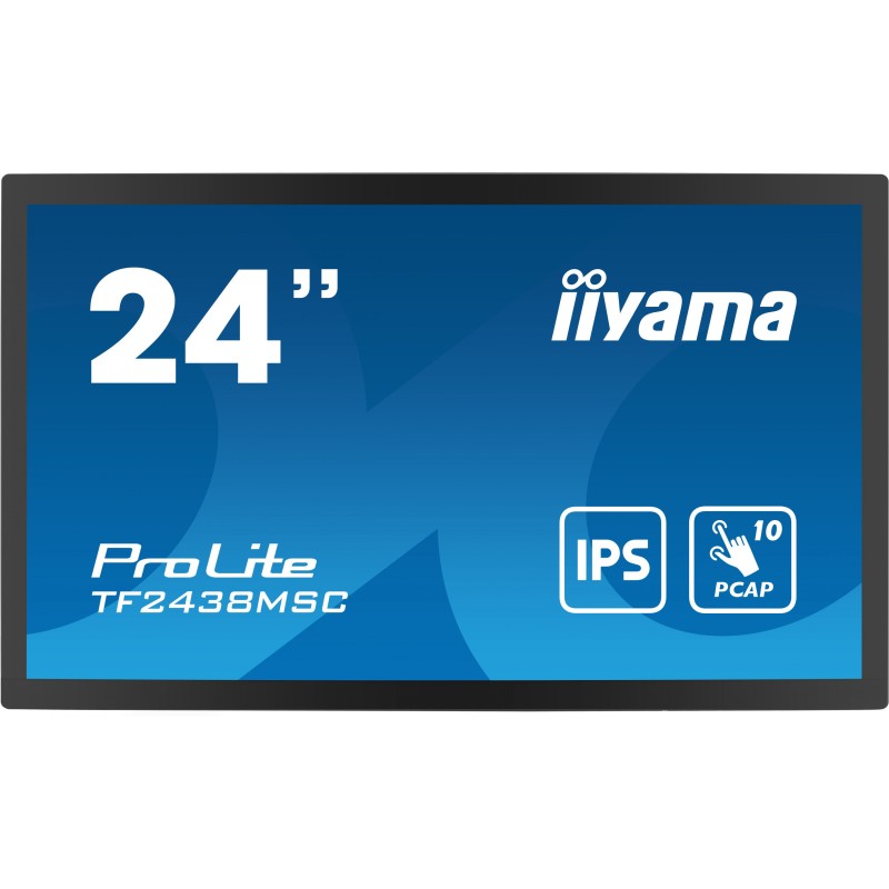 Buy iiyama TF2438MSC-B1 - 23.8" IPS Full HD Touch Monitor (Black) - 10pt PCAP, 6... in Cyprus, Nicosia, Limassol, Larnaka, Pafos