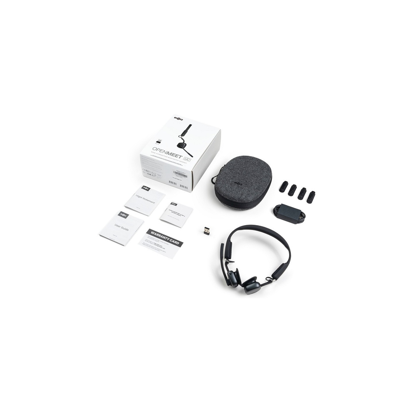 SHOKZ OPENMEET Bluetooth Knochenschall Headset USB A Dongle — Buy in Cyprus with Fast Delivery