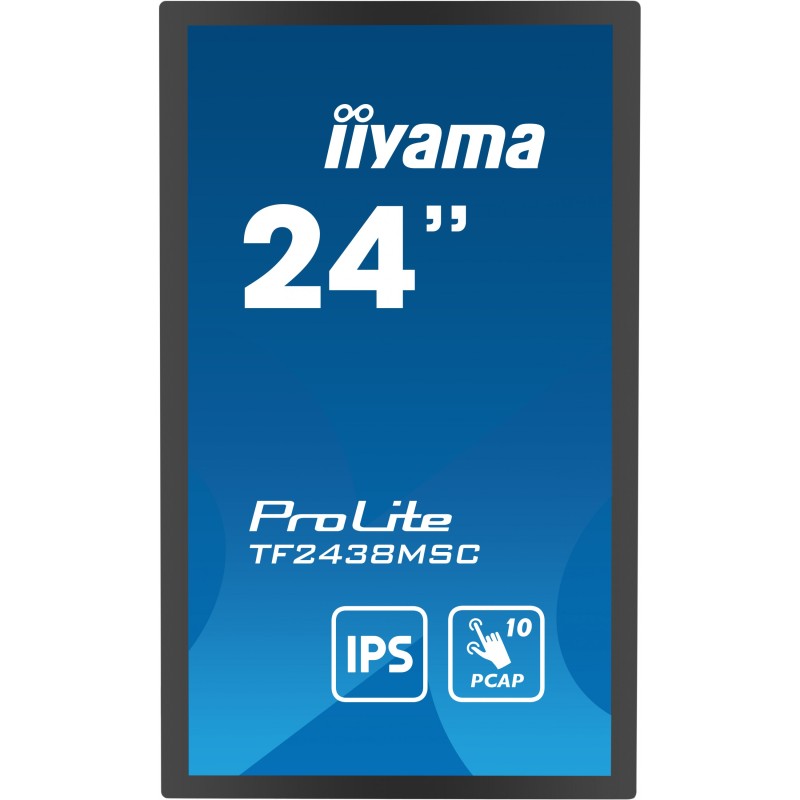 Buy iiyama TF2438MSC-B1 - 23.8" IPS Full HD Touch Monitor (Black) - 10pt PCAP, 6... in Cyprus, Nicosia, Limassol, Larnaka, Pafos