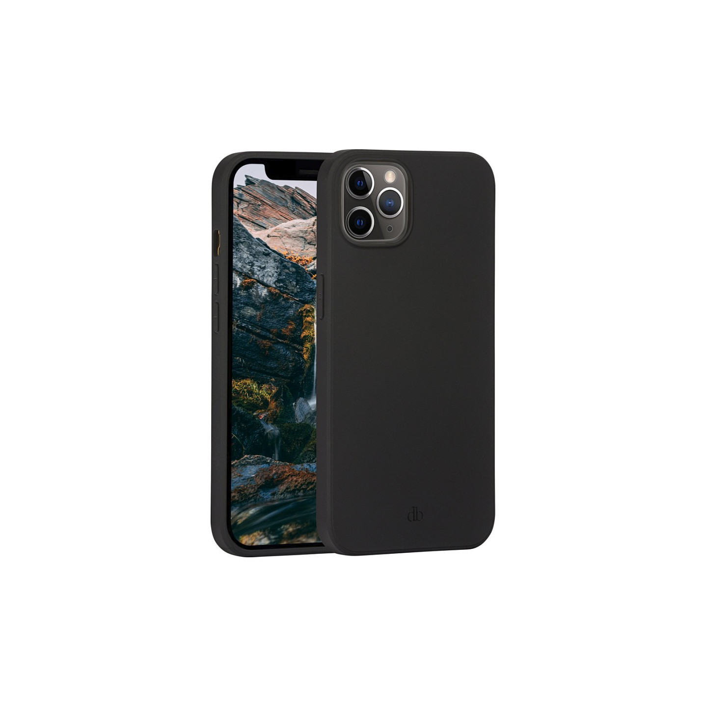 dbramante1928 Greenland - Hintere Abdeckung fr Mobiltelefon - Snap-on - 100 % recycelter Kunststoff - Night Black