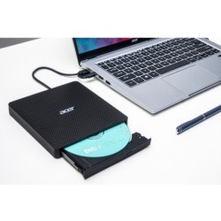 Buy Acer Portable DVD Writer - AXD001 - Black, USB 3.2 Gen1, Slot-Load DVD±RW, ... in Cyprus, Nicosia, Limassol, Larnaka, Pafos
