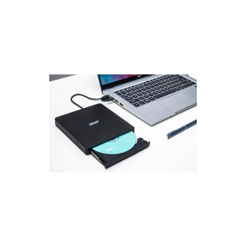 Buy Acer Portable DVD Writer - AXD001 - Black, USB 3.2 Gen1, Slot-Load DVD±RW, ... in Cyprus, Nicosia, Limassol, Larnaka, Pafos