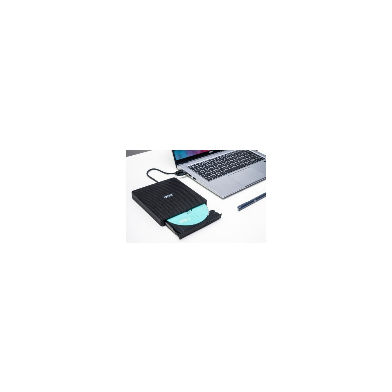 Acer Portable DVD Writer - AXD001 - Black, USB 3.2 Gen1, Slot-Load DVD±RW, External — Buy in Cyprus with Fast Delivery
