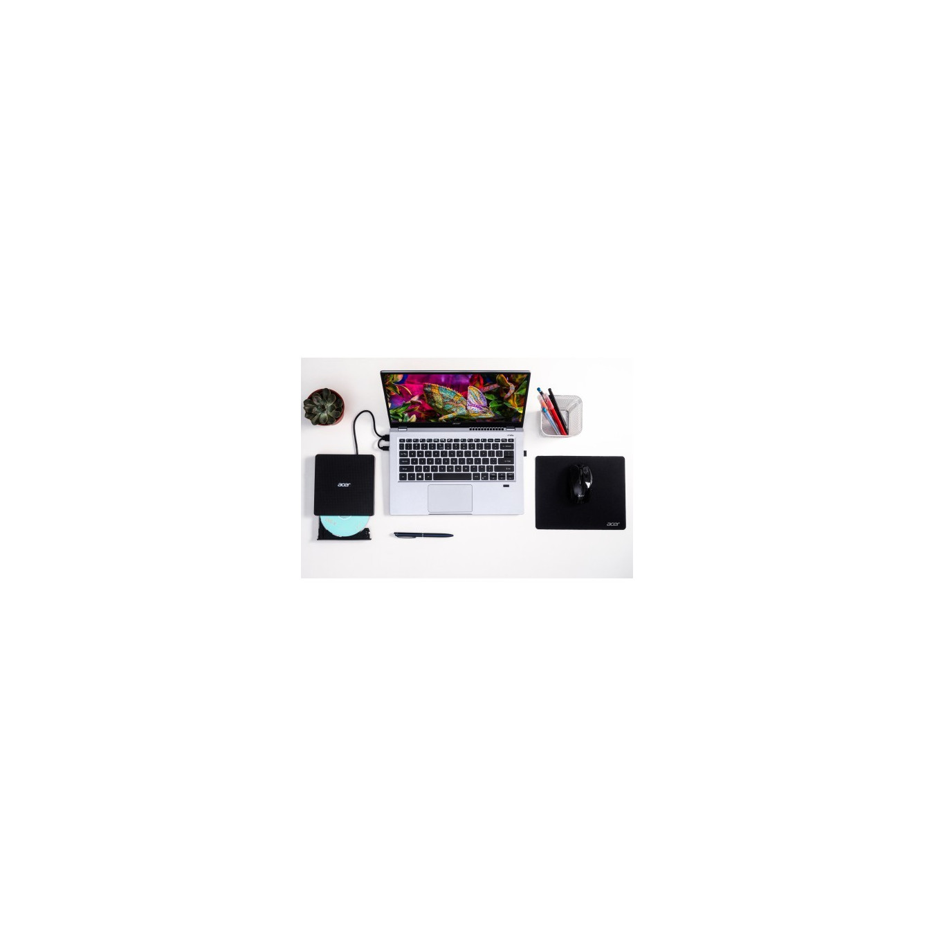 Acer Portable DVD Writer - AXD001 - Black, USB 3.2 Gen1, Slot-Load DVD±RW, External — Buy in Cyprus with Fast Delivery