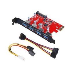 inateck USB 3.0 PCIe Karte 4 Anschlüsse 15 pin SATA — Buy in Cyprus with Fast Delivery
