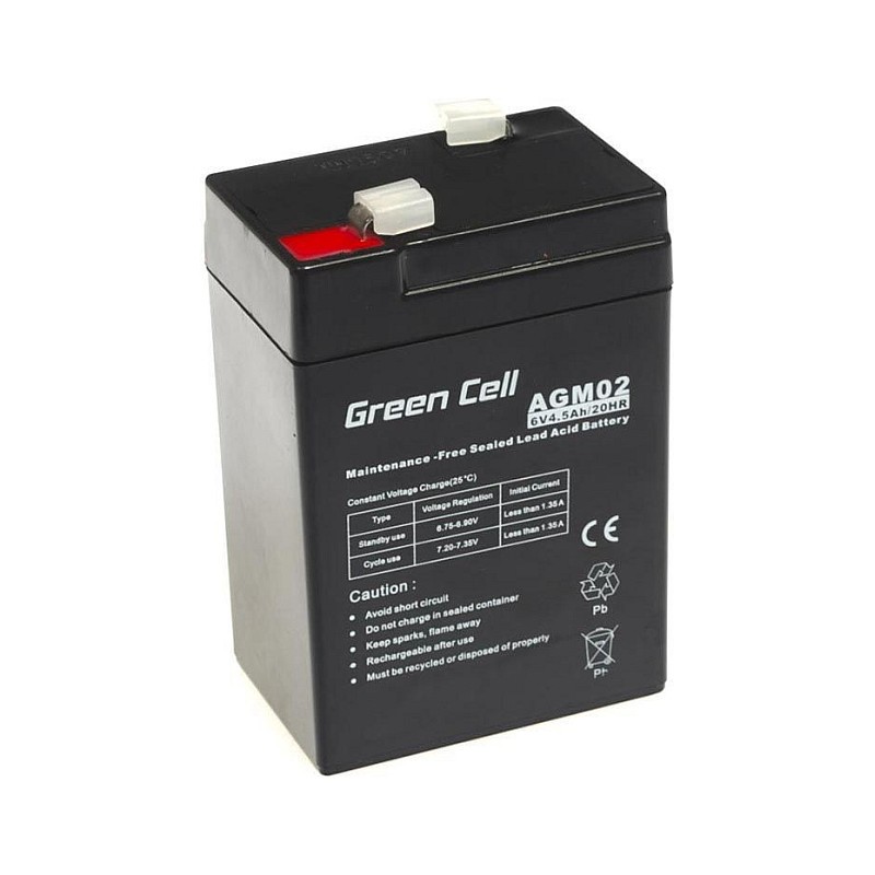 Green Cell Ersatzbatterie AGM02 6V 4.5Ah — Buy in Cyprus with Fast Delivery