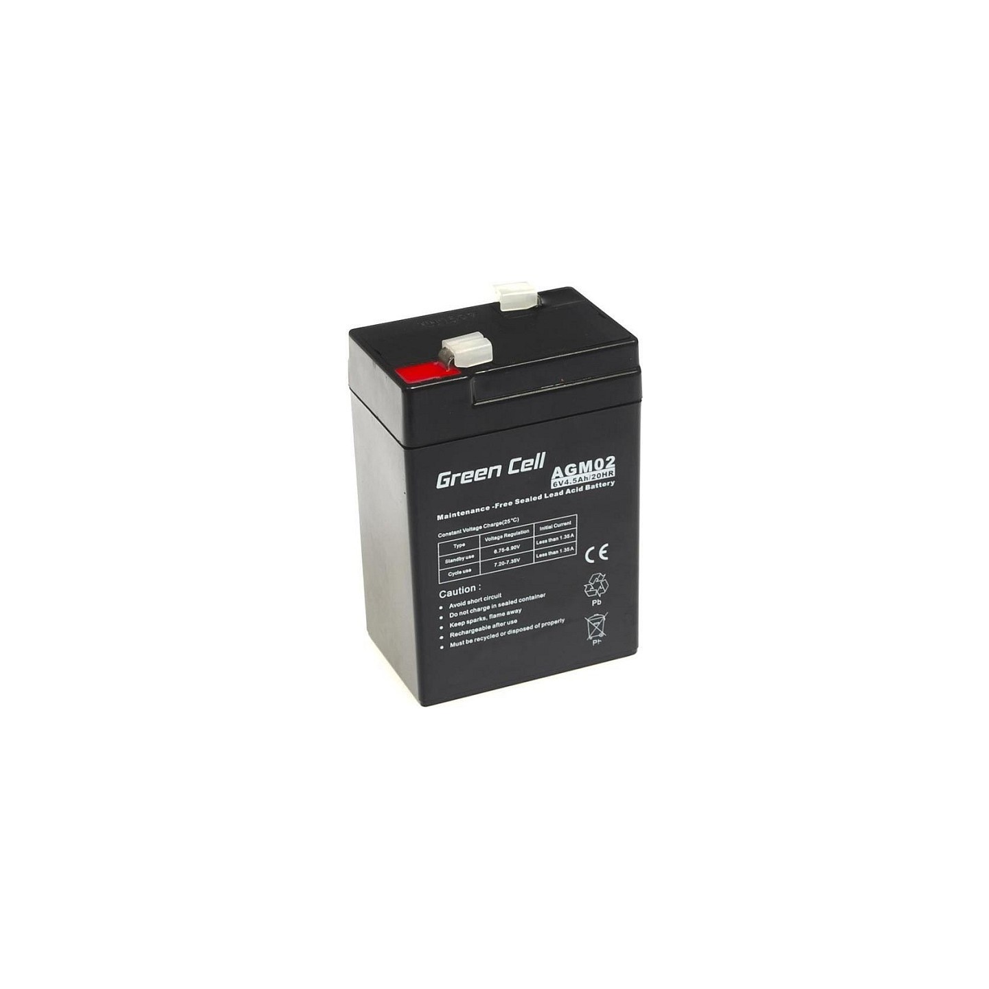 Green Cell AGM02 – 6V 4.5Ah VRLA Battery | Armenius Store