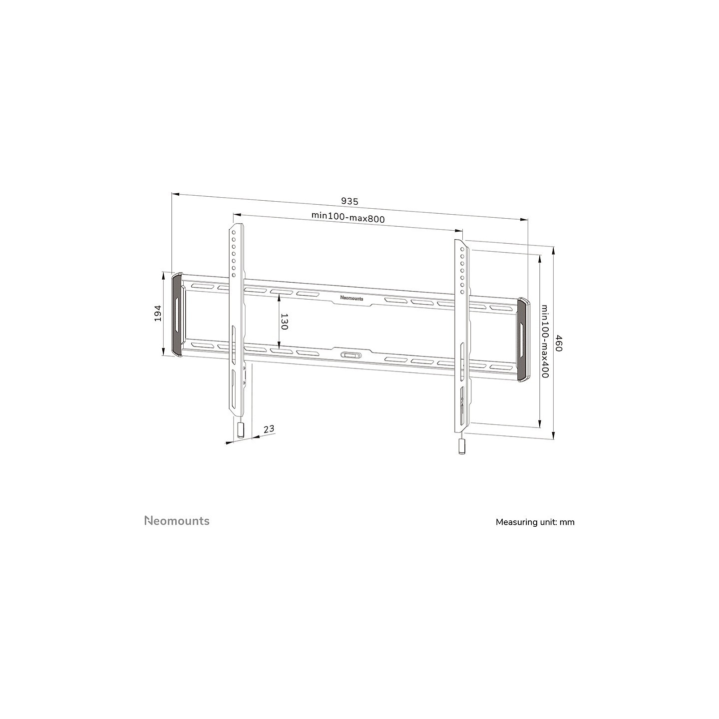 Neomounts WL30-550BL18 Wandhalterung für 43-86' Bildschirme 70KG — Buy in Cyprus with Fast Delivery
