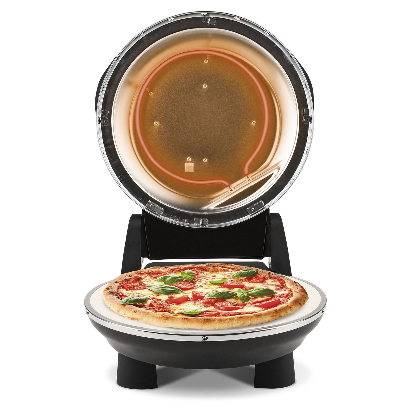 G3Ferrari Pizzaofen Napoletana (schwarz. 1.200 Watt. fr Pizza 31cm. 2 Steine) — Buy in Cyprus with Fast Delivery