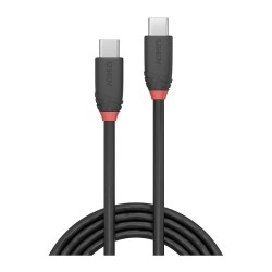 LINDY USB 3.1 Kabel Typ C C 3A Black Line M M 0.5m — Buy in Cyprus with Fast Delivery