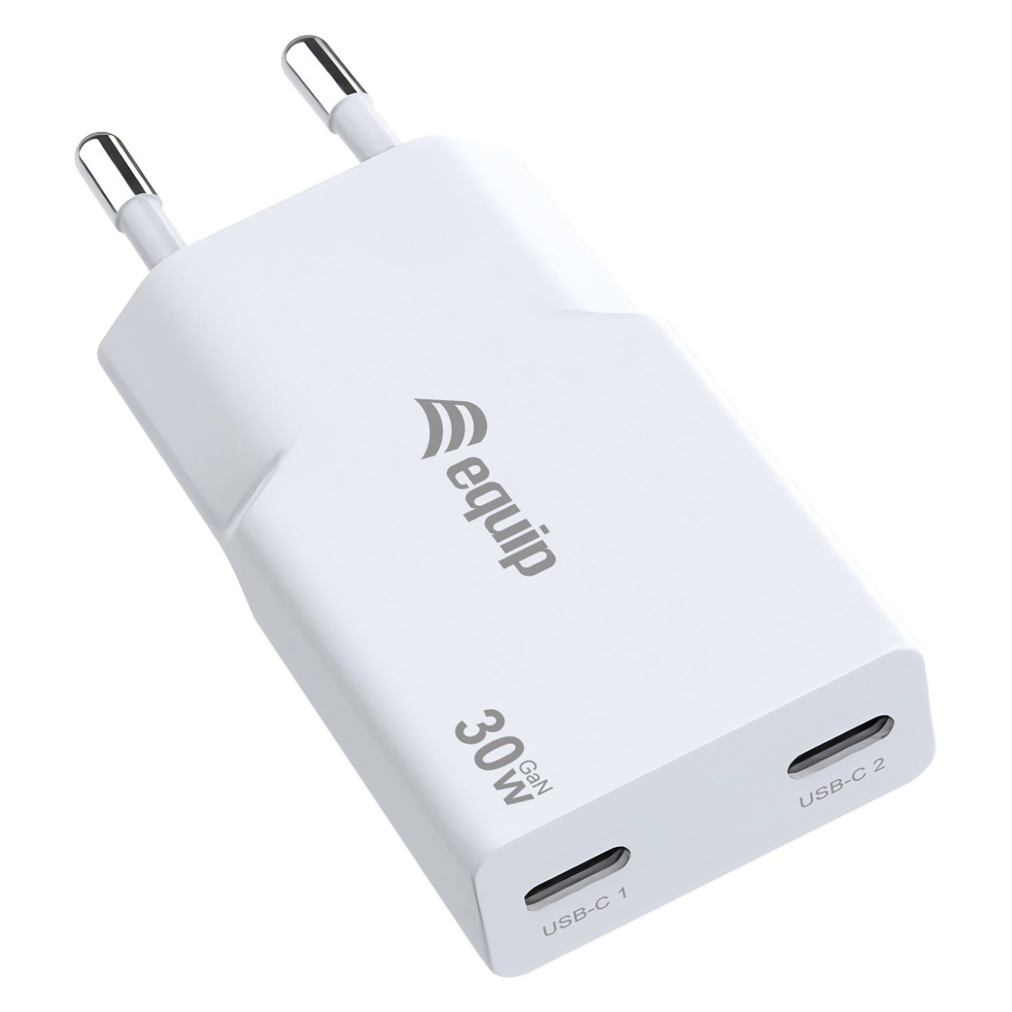 Equip Ladegerät 2Port USB-C PD3.0 USB-A GaN Slim 30W weiß — Buy in Cyprus with Fast Delivery