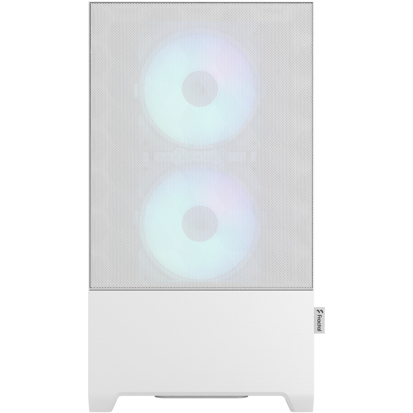Fractal Design Pop Mini Air RGB TG - White - Mini-ITX/Micro-ATX Mini Tower, Tempered Glass & RGB
