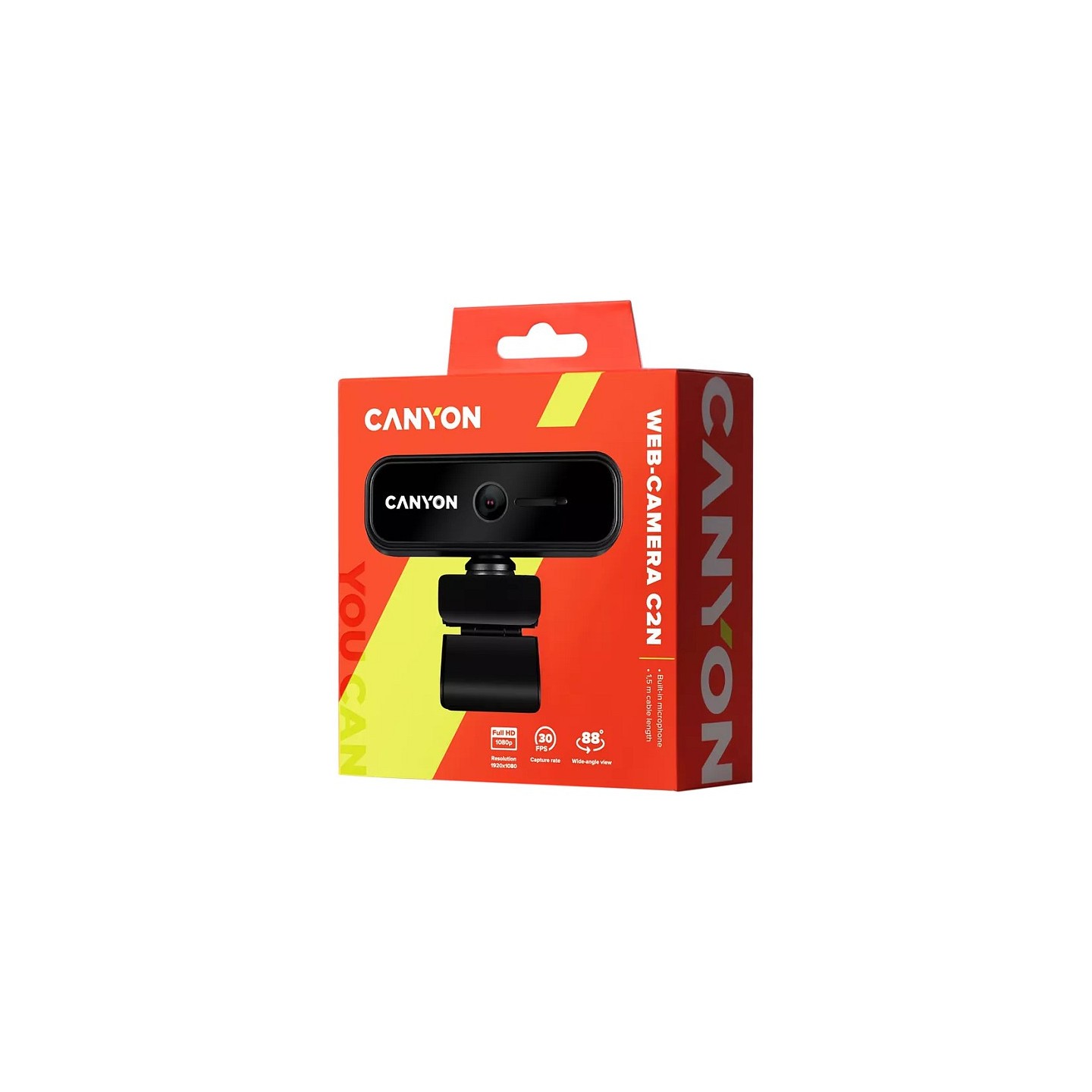 Canyon C2N CNE-HWC2N Full HD 1080p Webcam Black (Retail) — Buy in Cyprus with Fast Delivery