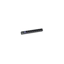 BACHMANN BN0500 48.26cm 19Zoll 1HE 8x Schutzkontakt Leistungsmessung Schutzkontakt-Anschluss