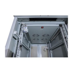 ALLNET Netzwerkschrank 19' 22HE B600 T1000mm perforierte Blechtüren Lichtgrau SNB-Serie — Buy in Cyprus with Fast Delivery