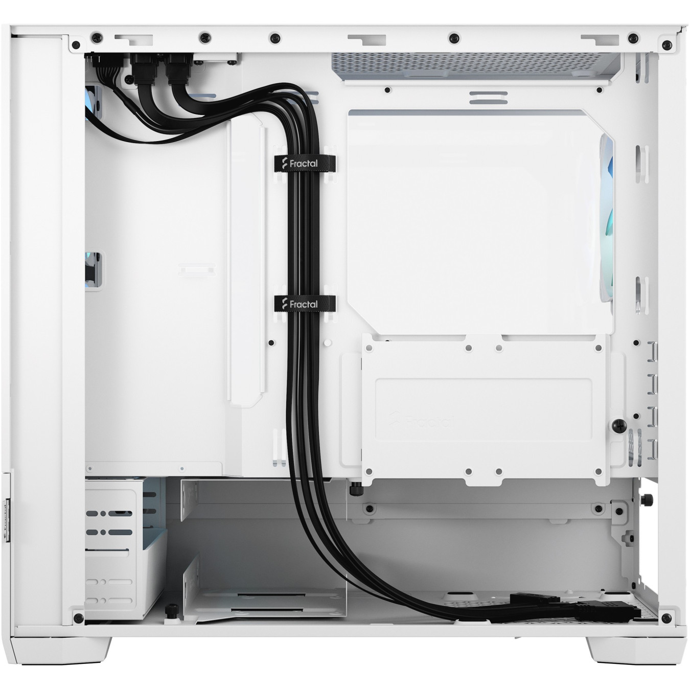Fractal Design Pop Mini Air RGB TG - White - Mini-ITX/Micro-ATX Mini Tower, Tempered Glass & RGB