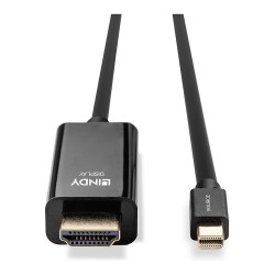 LINDY Mini-DisplayPort an HDMI Kabel 4K30 (DP: passiv) 2m — Buy in Cyprus with Fast Delivery