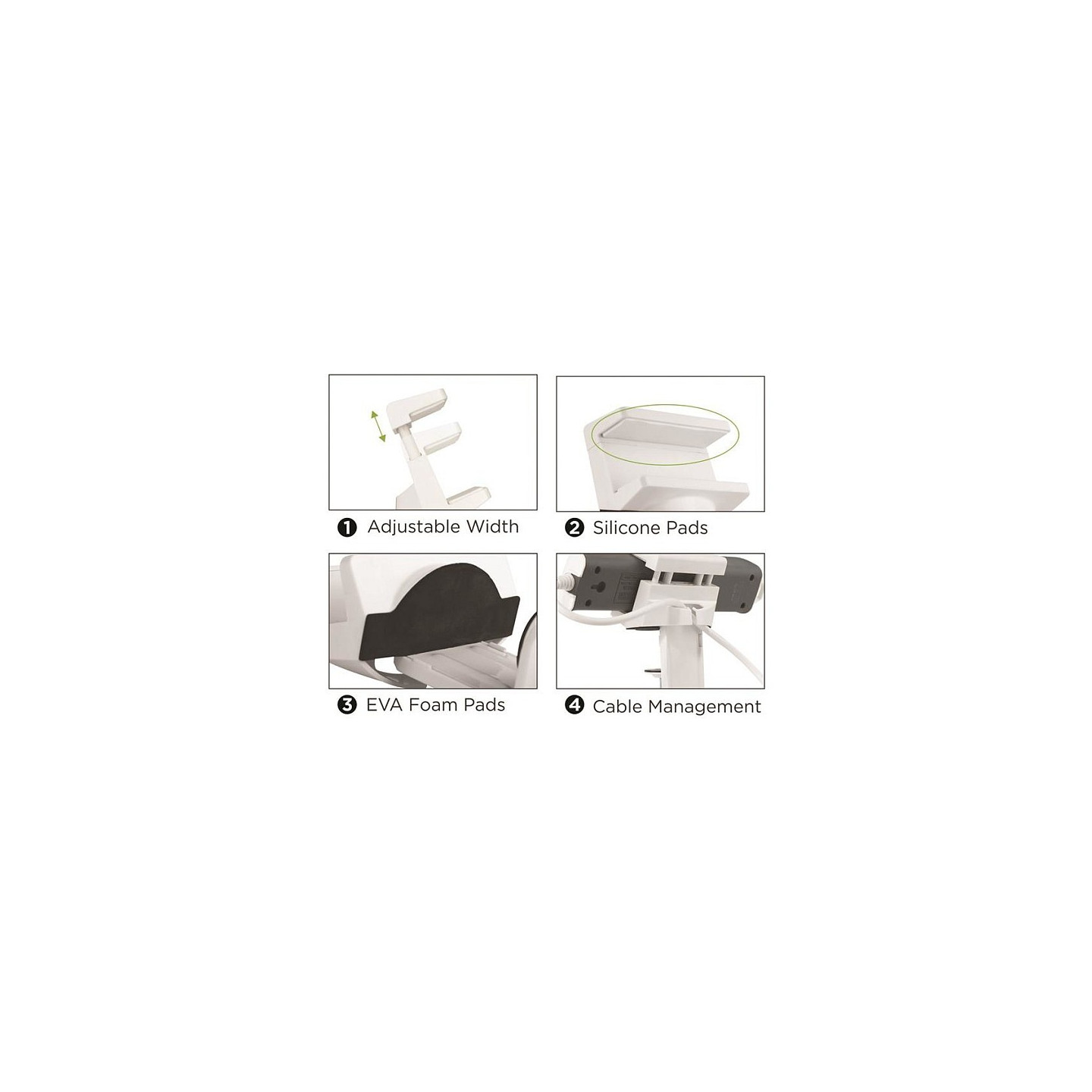 VALUE Tischklemme fr Steckdosenleiste. wei — Buy in Cyprus with Fast Delivery