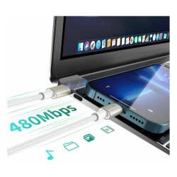 4smarts USB-C auf USB-C Kabel PremiumCord 60W 3erSet wei silb — Buy in Cyprus with Fast Delivery