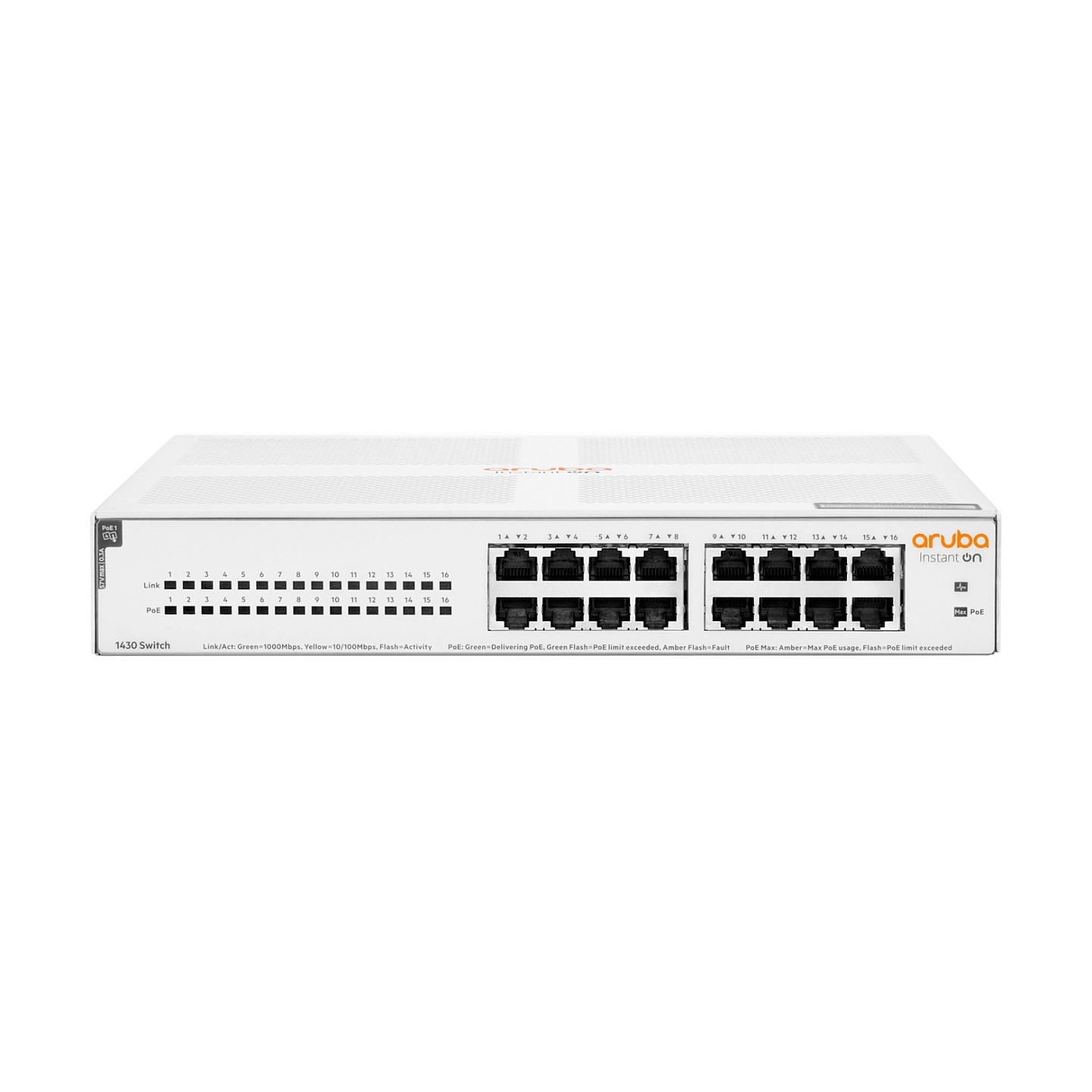 16P HP Enterprise Aruba Instant ON 1430 16G PoE (124W) Switch RM — Buy in Cyprus with Fast Delivery