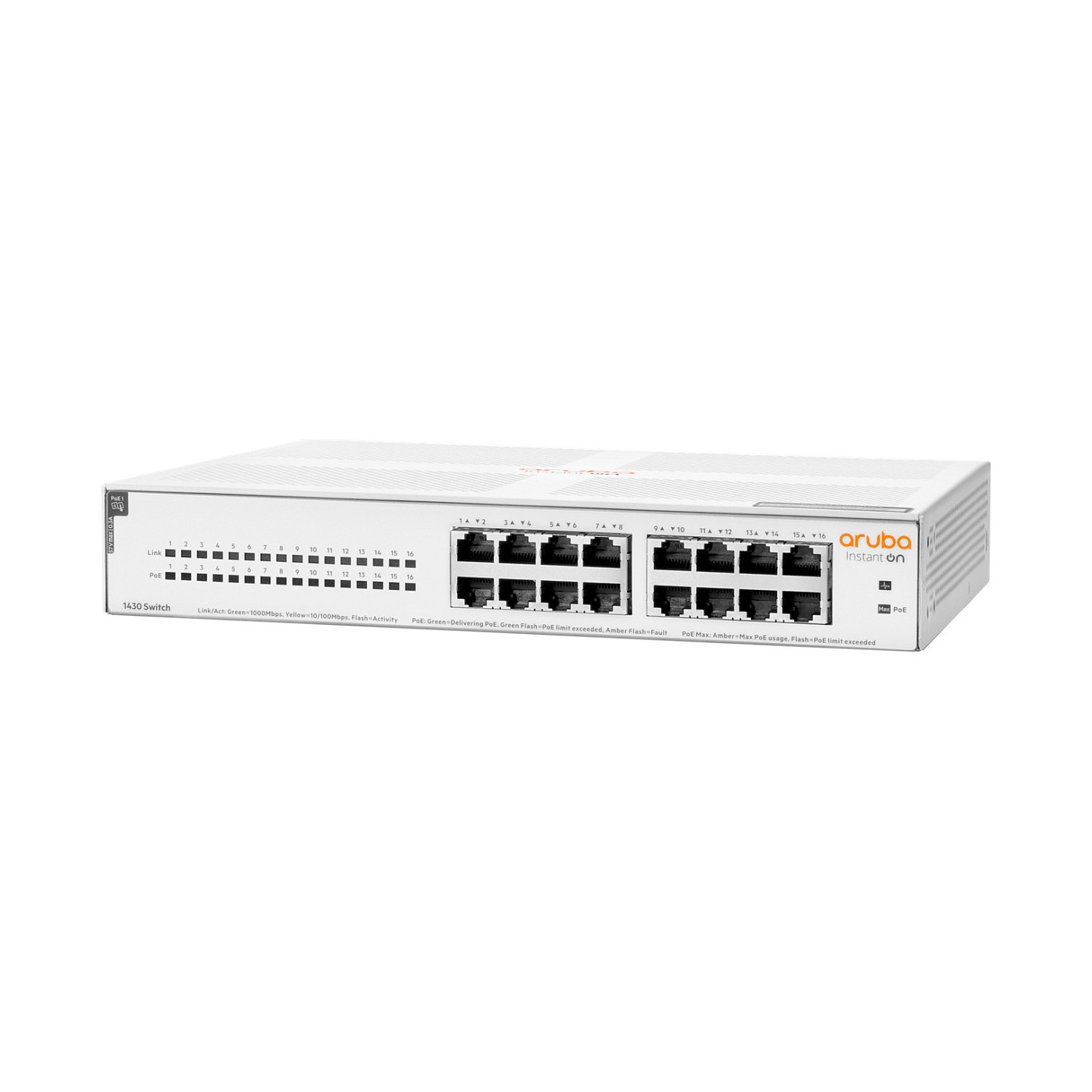 16P HP Enterprise Aruba Instant ON 1430 16G PoE (124W) Switch RM — Buy in Cyprus with Fast Delivery