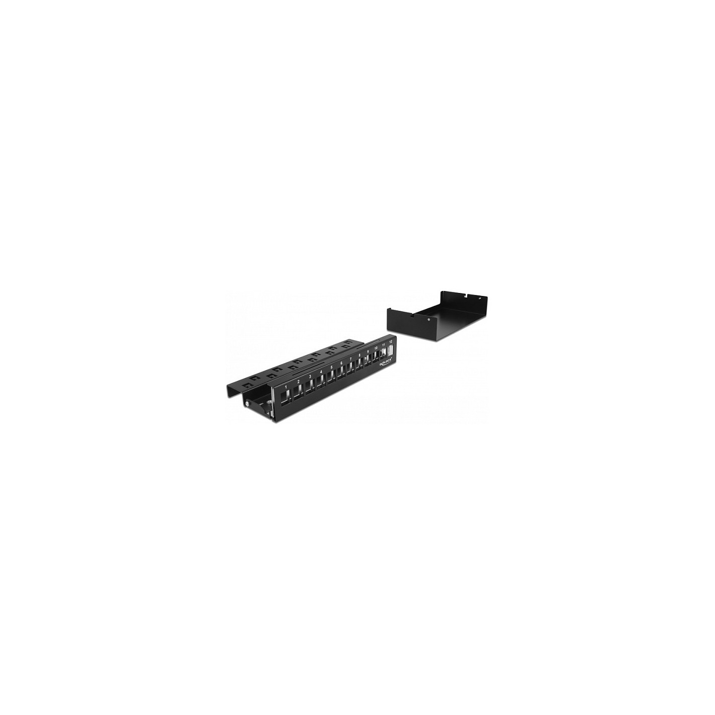 Delock Keystone Patchpanel 12 Port schwarz — Buy in Cyprus with Fast Delivery