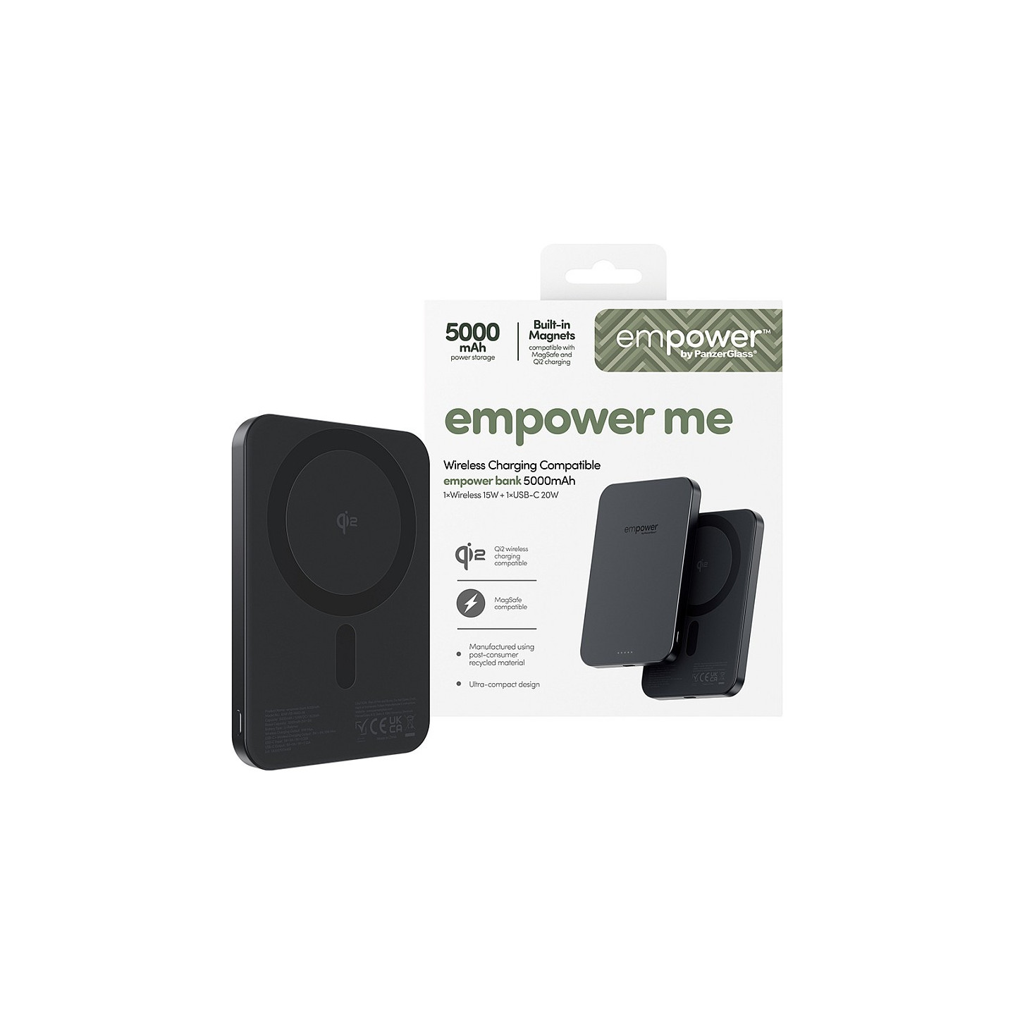 Panzerglass EMPOWER BANK 5000MAH SPACE BLAC — Buy in Cyprus with Fast Delivery