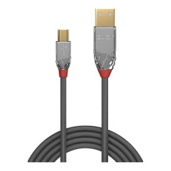 LINDY USB 2.0 Kabel Typ A Mini-B Cromo Line M M 2m — Buy in Cyprus with Fast Delivery
