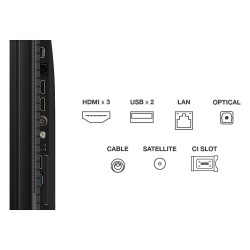 108cm 43' (3840x2160) TCL 43T69C 16:9 LED 60Hz 3x HDMI 1x USB LAN WLAN Google TV Dolby Audio HDR10 Black