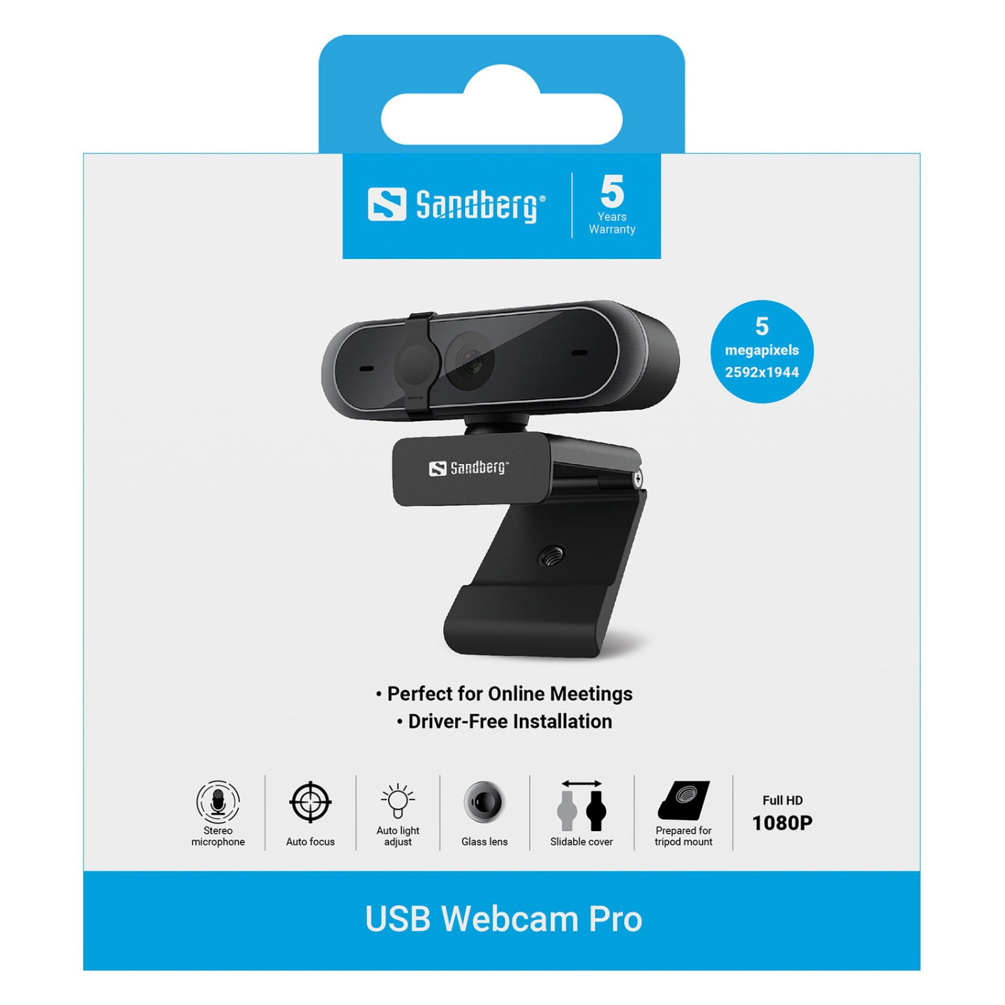 Sandberg 133-95 Webcam Pro 1920x1080 Full HD — Buy in Cyprus with Fast Delivery