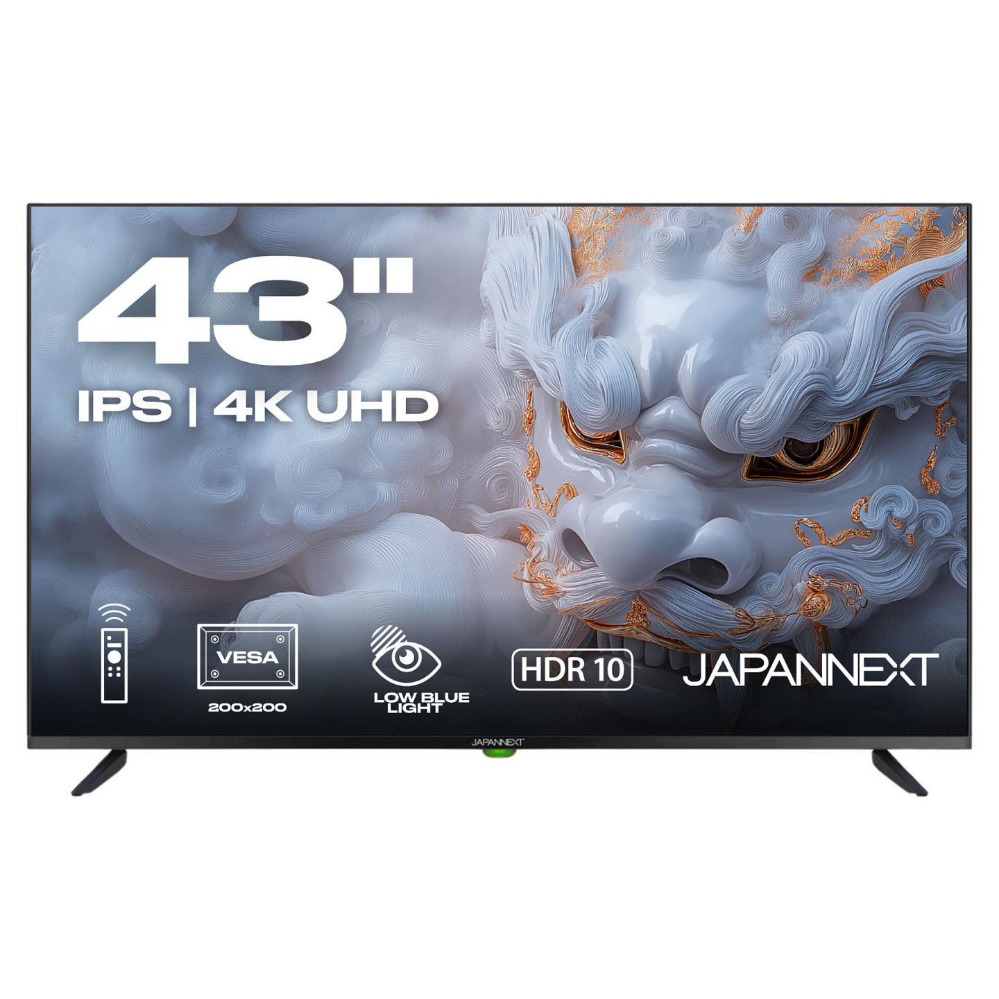 109.2cm 43' (3840x2160) JAPANNEXT JN-IPS430UHD60F 16:9 IPS 60Hz HDMI USB WLAN Speaker Black — Buy in Cyprus with Fast Delivery
