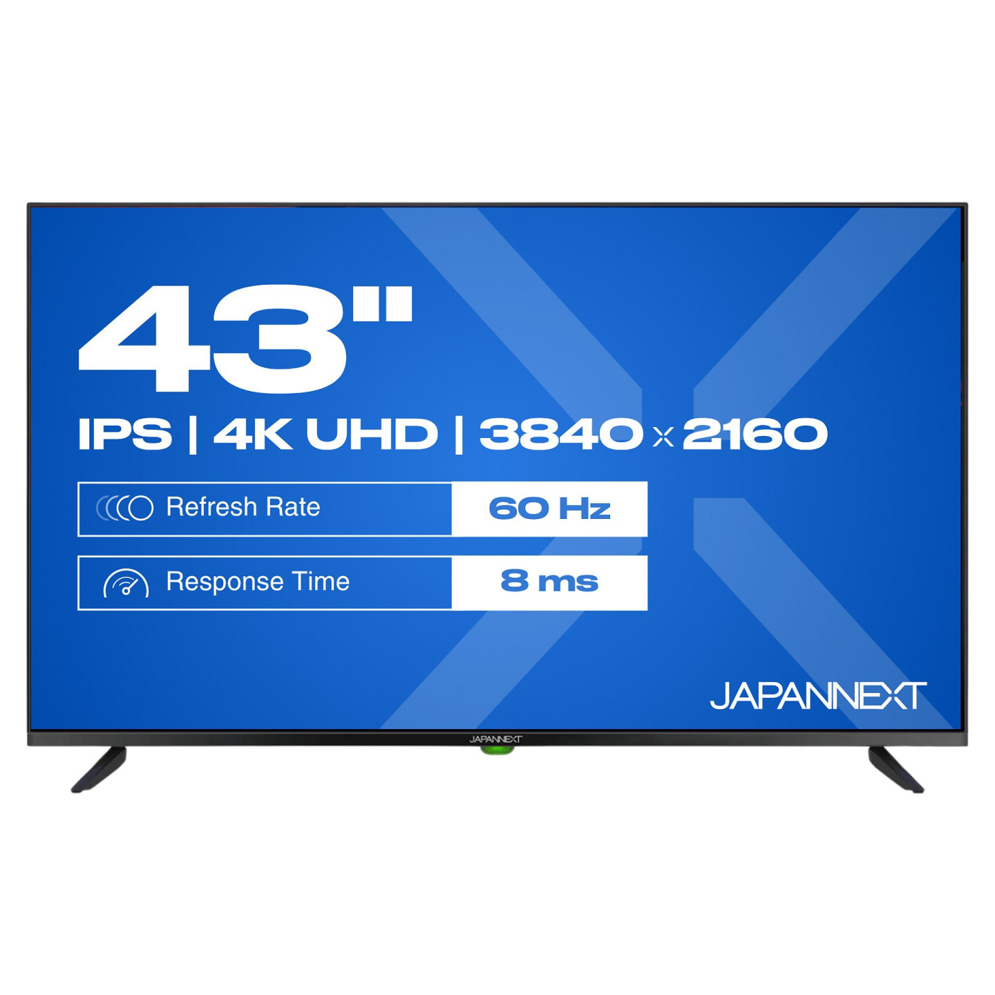 109.2cm 43' (3840x2160) JAPANNEXT JN-IPS430UHD60F 16:9 IPS 60Hz HDMI USB WLAN Speaker Black — Buy in Cyprus with Fast Delivery