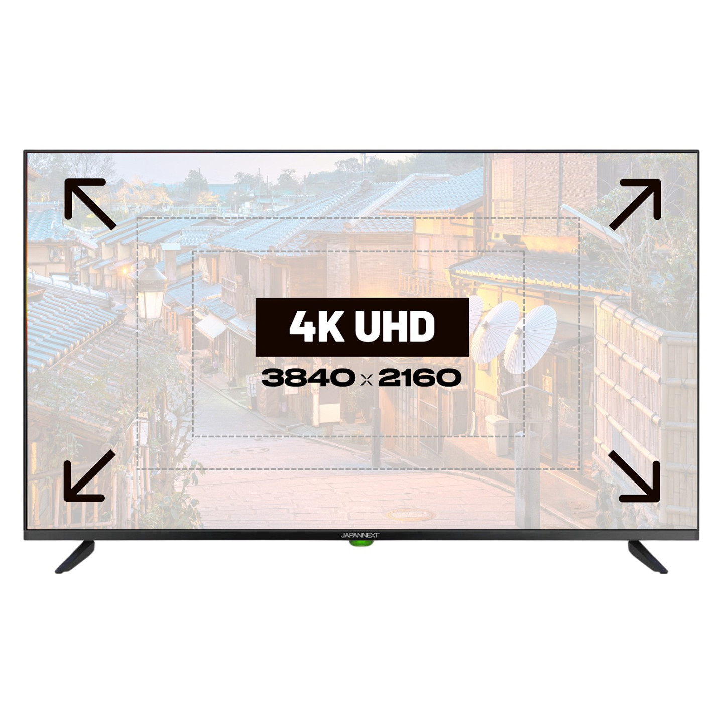 109.2cm 43' (3840x2160) JAPANNEXT JN-IPS430UHD60F 16:9 IPS 60Hz HDMI USB WLAN Speaker Black — Buy in Cyprus with Fast Delivery