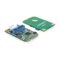 Delock Mini PCIe I O PCIe full size 1 x 19 Pin USB 3.0 Pin Header — Buy in Cyprus with Fast Delivery