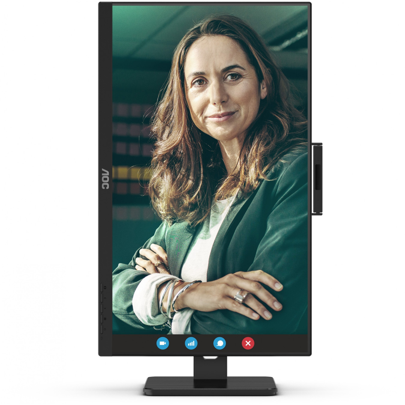 AOC Q27P3QW - 27-inch QHD IPS Monitor - 2560x1440, 75Hz, 4ms, USB 3.2 Hub, Height-Adjustable, Black