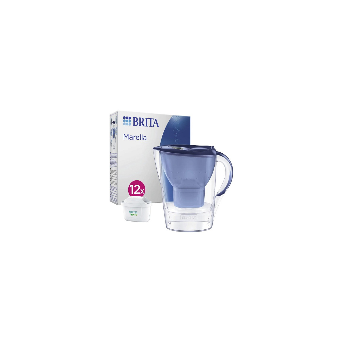 BRITA Tischwasserfilter Marella blau inkl. 12 Filter — Buy in Cyprus with Fast Delivery