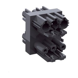 BACHMANN Verteilerblock WIELAND GST18 1xIn 3xOut mit Verriegelungslaschen schwarz — Buy in Cyprus with Fast Delivery