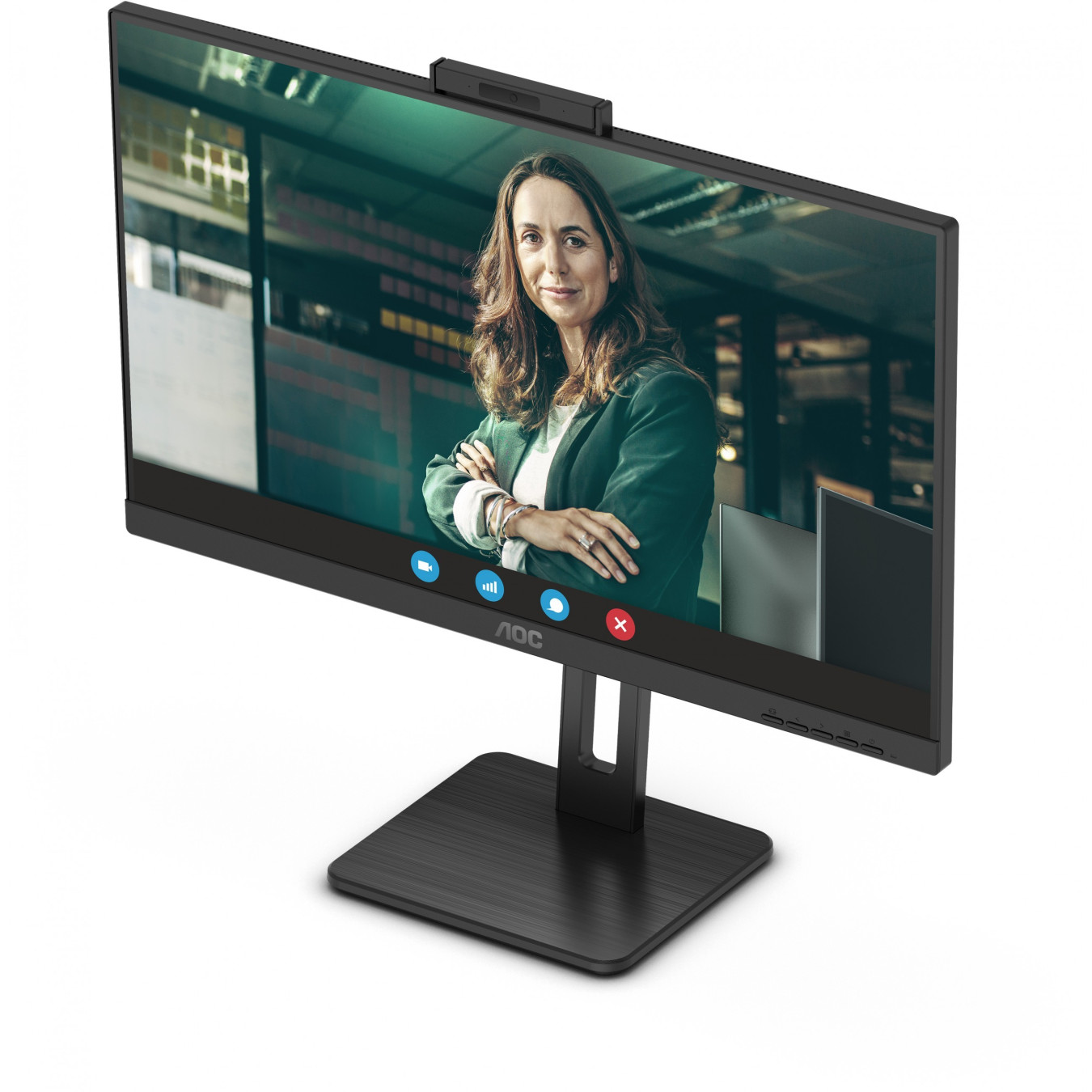 AOC Q27P3QW - 27-inch QHD IPS Monitor - 2560x1440, 75Hz, 4ms, USB 3.2 Hub, Height-Adjustable, Black