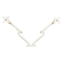 BakkerElkhuizen BE Flexible Dual Monitorarm White — Buy in Cyprus with Fast Delivery
