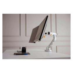 BakkerElkhuizen BE Flexible Dual Monitorarm White — Buy in Cyprus with Fast Delivery