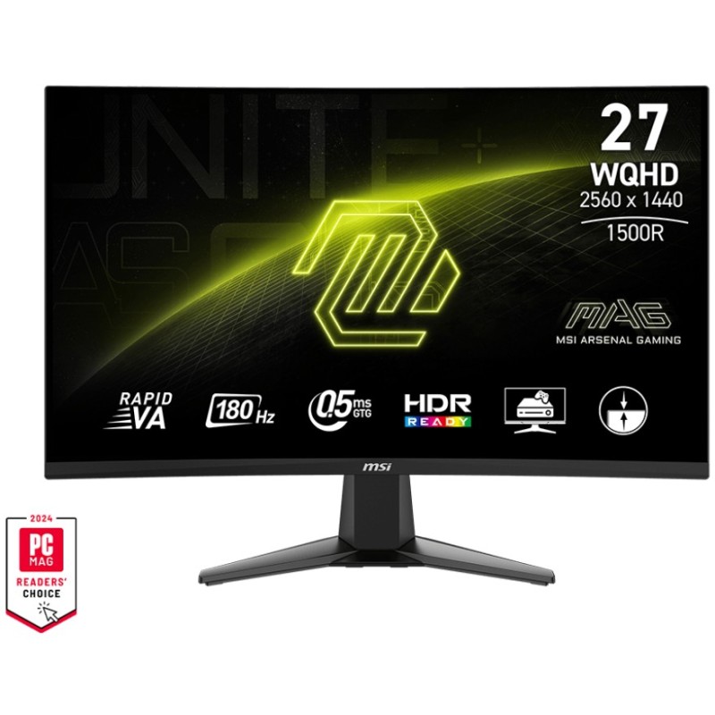 Buy MSI MAG 27CQ6FDE - 27-inch Curved QHD Gaming Monitor - 180Hz, 0.5ms GTG, VA ... in Cyprus, Nicosia, Limassol, Larnaka, Pafos