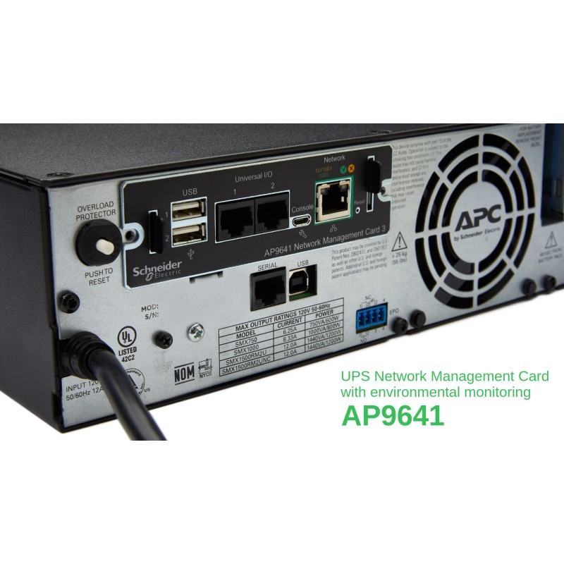 Buy APC Smart-UPS Network Management Card AP9641 - SmartSlot Module with Environ... in Cyprus, Nicosia, Limassol, Larnaka, Pafos