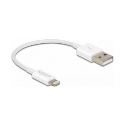 Delock USB 2.0 to Lightning (ST-ST) 0.15m Ladekabel Weiß — Buy in Cyprus with Fast Delivery