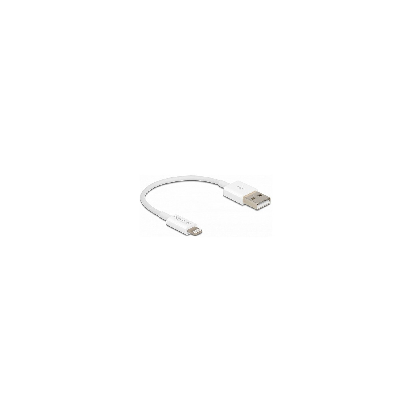 Delock USB 2.0 to Lightning (ST-ST) 0.15m Ladekabel Weiß — Buy in Cyprus with Fast Delivery