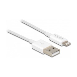 Delock USB 2.0 to Lightning (ST-ST) 0.15m Ladekabel Weiß — Buy in Cyprus with Fast Delivery