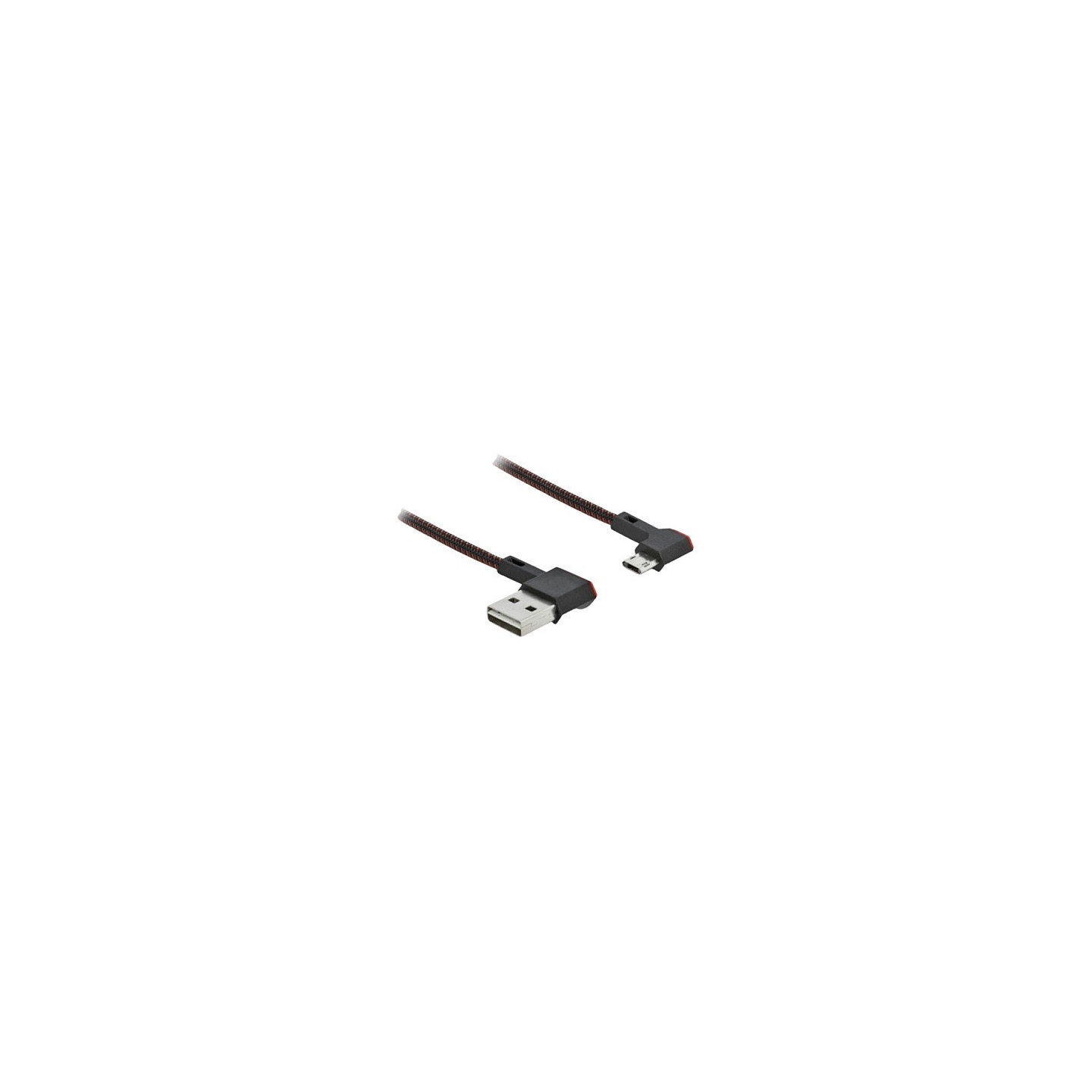 DeLock USB 2.0 A to Micro-B (ST-ST) 2m Adapterkabel gewinkelt Schwarz — Buy in Cyprus with Fast Delivery
