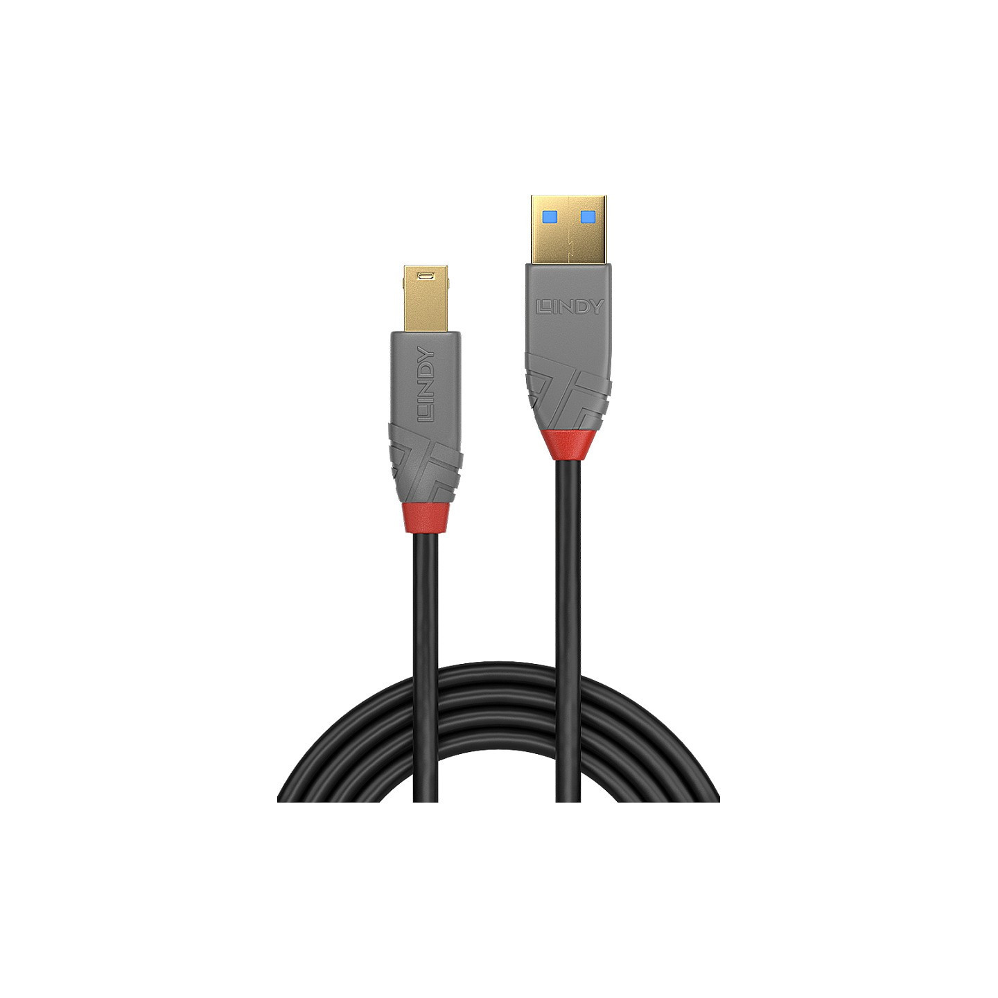 LINDY USB 3.0 Kabel Typ A B Anthra Line M M 3m — Buy in Cyprus with Fast Delivery