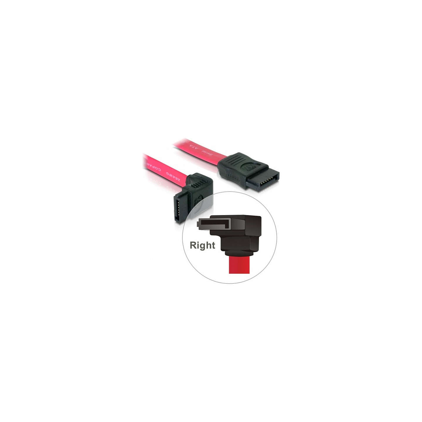 SATA 0.5m rot 90° DeLock — Buy in Cyprus with Fast Delivery
